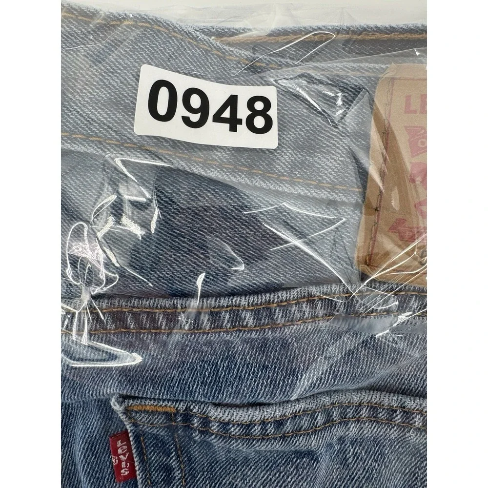Levi's 505 Size 36x34 Blue Denim Jeans Regular Fit Straight Leg‎ Distressed